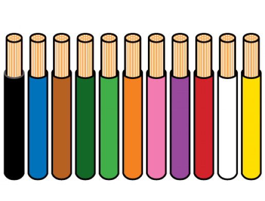 3MM PVC/GPT Automotive Wire 10M Roll with a Coloured Trace